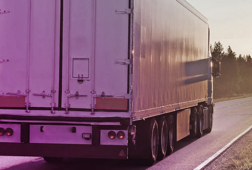 semitruck on road